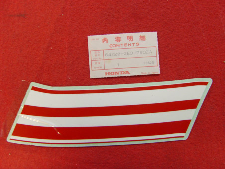 Décor autocollant avant droit Honda NSR50SP 93 - Réf. 64222GE3760ZA