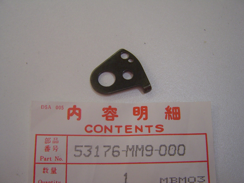 Plaque verrouillage manette starter Honda 53176MM9000