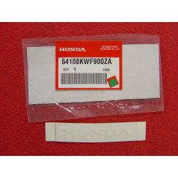 Décor Autocollant Pare-Brise Honda CBF125M 2009 - Ref 64108KWF900ZA