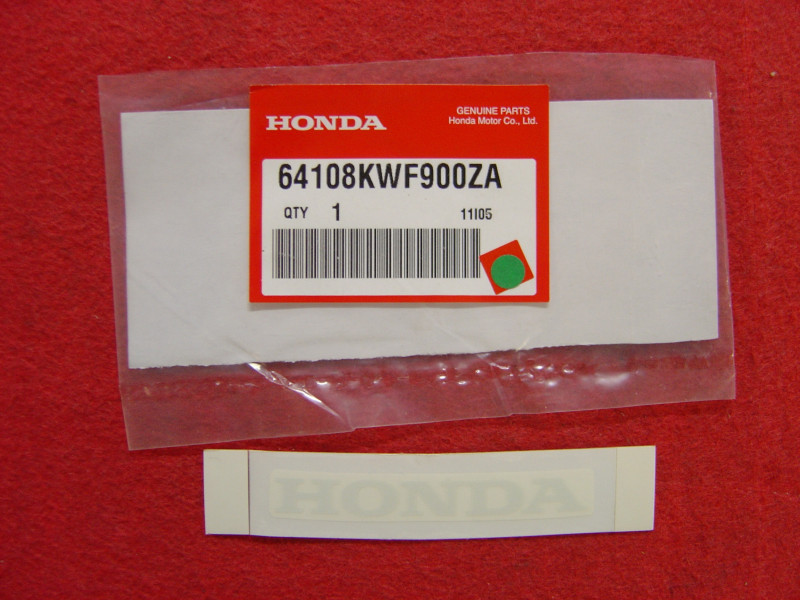 Décor Autocollant Pare-Brise Honda CBF125M 2009 - Ref 64108KWF900ZA