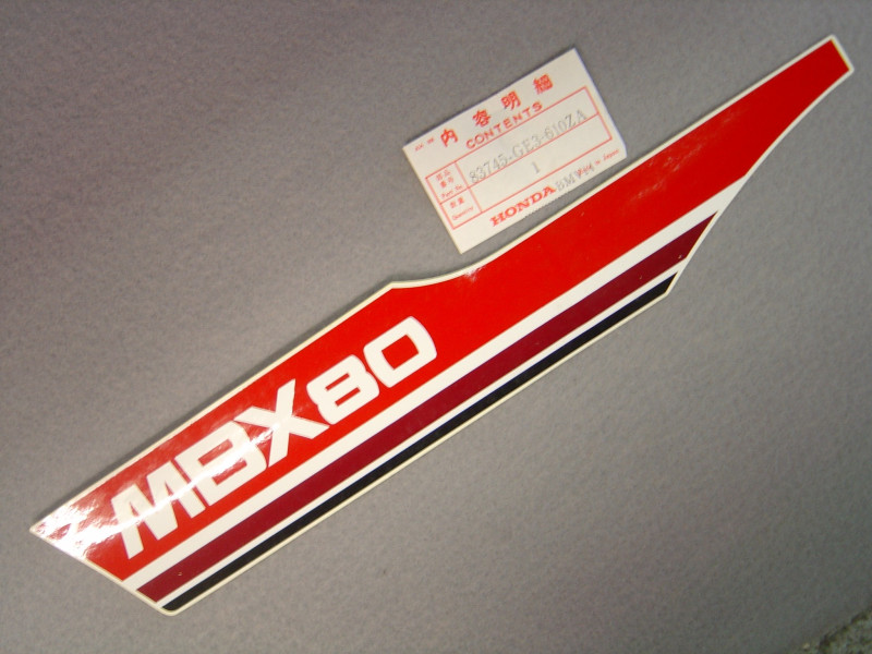Décor Gauche Type1 Honda MBX80 83 - Réf 83745GE3610ZA