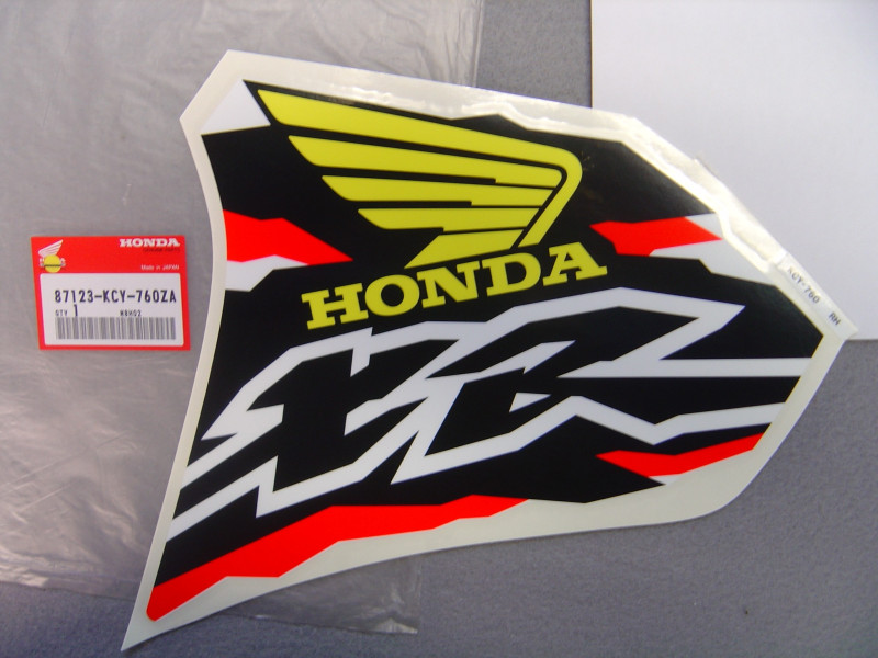 Décor autocollant réservoir droit Honda XR400RV 1998 - Type 1