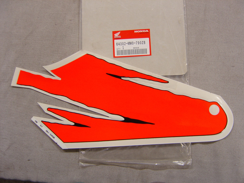 Autocollant auvent central droit Honda CBR900RR 1993 - Type 6