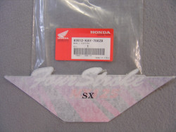 Décor autocollant Honda NX125 92/95 - Réf 83512KAY700ZB