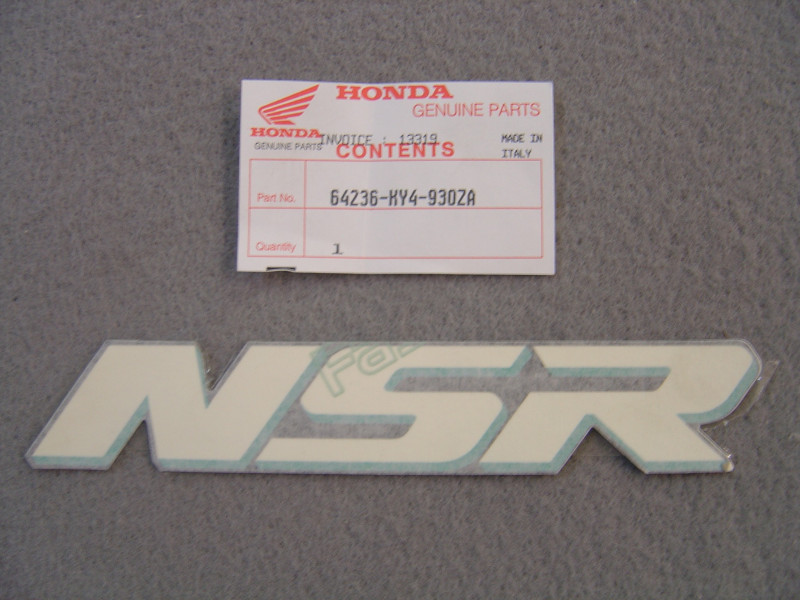 Décor Autocollant Carénage Supérieur Honda NSR125RM 1991 NH1