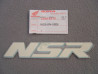 Décor Autocollant Carénage Supérieur Honda NSR125RM 1991 NH1