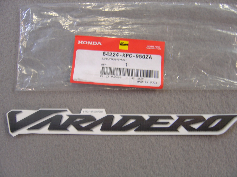 Décor Autocollant Honda Varadero XL125V - Réf. 64224KPC950ZA