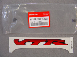 Décor autocollant de capot avant pour modèles VTR1000FW 1998 et VTR1000FX 1999