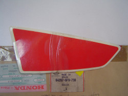 Décor autocollant de tète de fourche coté G de MTX50A2J code couleur type 1
