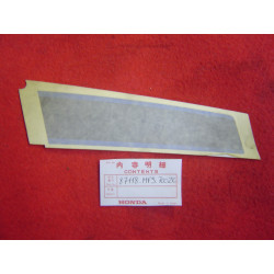 Autocollant tête de fourche droit Honda VT500EF - Ref 87118MF9700ZC