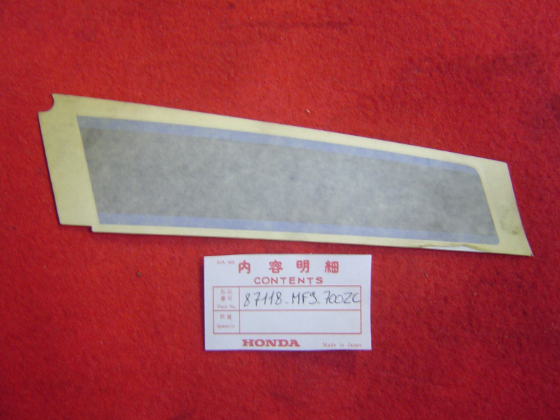 Autocollant tête de fourche droit Honda VT500EF - Ref 87118MF9700ZC