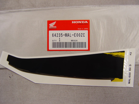 Décor autocollant auvent droit CBR600FV 97 Honda 64235MALE00ZC