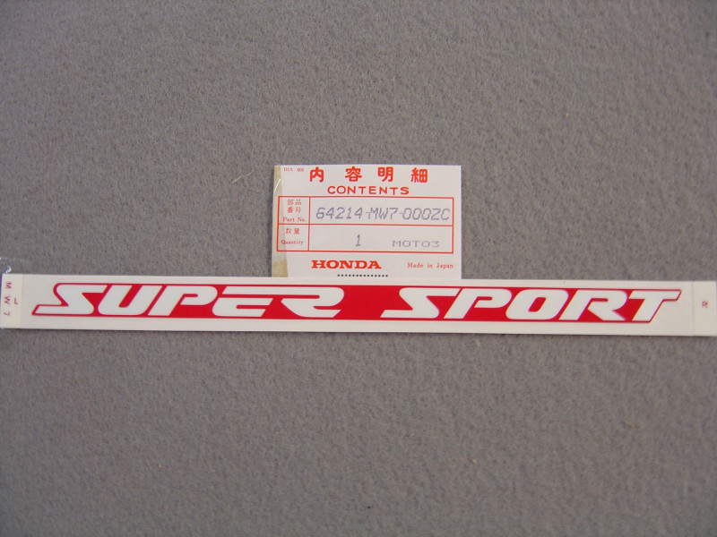 Décor autocollant carénage Honda CBR1000FM 1991 NH1I