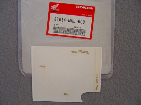 Décor autocollant robinet essence Honda CBR600 | 83614MAL600