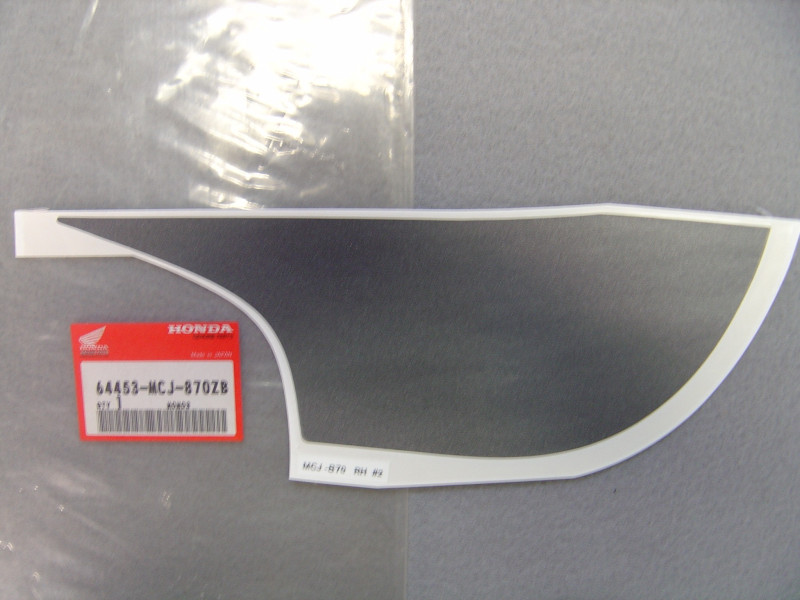 Décor autocollant auvent inférieur gauche Honda CBR900RR 2001