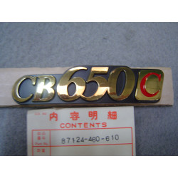 Emblème cache latéral droit Honda CB650CA 80-81 | Réf. 87124460610