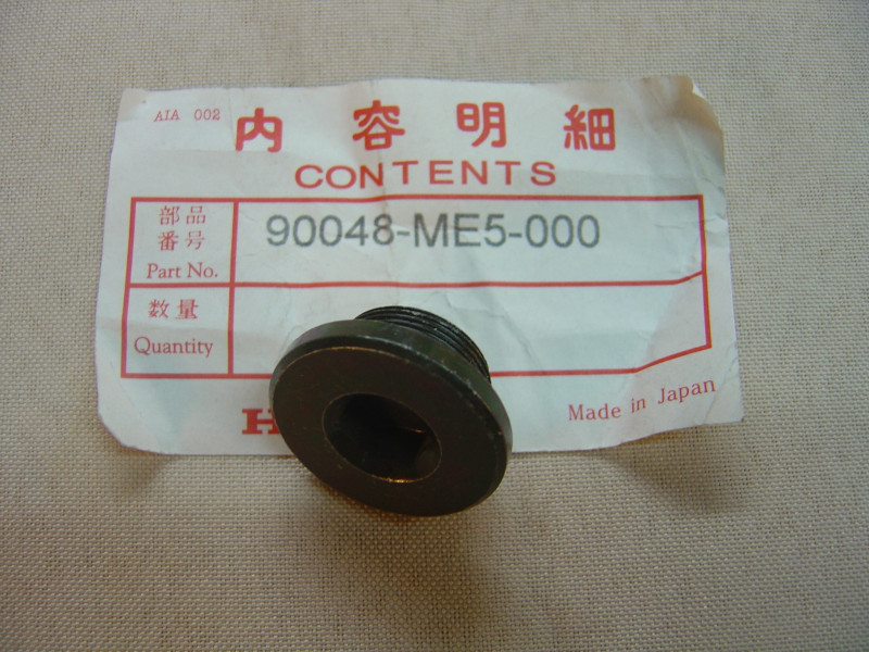 Bouchon Acier 20mm Carter Honda - Réf. 90048ME5000