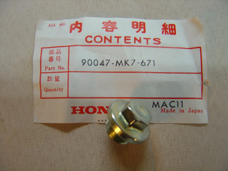 Bouchon Carter Moteur 14mm Honda PC800 VT1100C2 | 90047MK7671