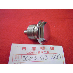 Bouchon chromé tube fourche Honda CB250 CB400 réf. 90123-413-000