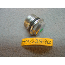 Bouchon chromé fourche Honda CB350F CB250 K4 - Réf 90123-317-700