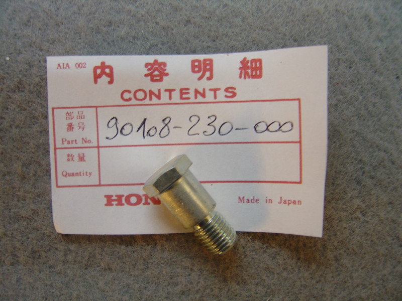 Vis axe de béquille latérale de CB125JX/B6 et CB125K5 CB200B HONDA 90108-230-000