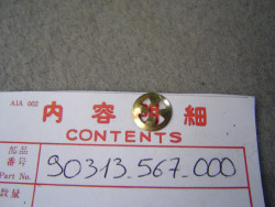 Agrafe de logos diamètre 3mm idem 90313512000 HONDA 90313-567-000