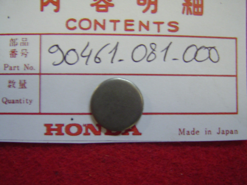 Rondelle pleine transmission Honda PF50 PC50 - Réf. 90461081000