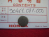 Rondelle pleine transmission Honda PF50 PC50 - Réf. 90461081000