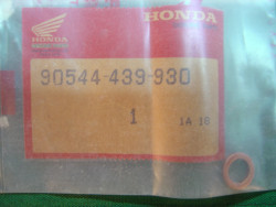 Rondelle joint D8 vis fourche Honda NX650 - Réf. 90544-439-930