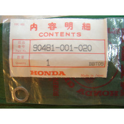 Rondelle joint de montage boite CA100 CH125 CN250 SH75 HONDA 90481-001-020
