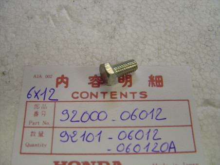 Vis Tête H M6x12 Honda – Réf. 9200006012