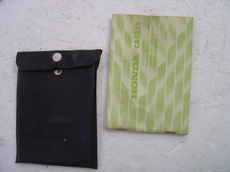 Manuel conducteur Honda CB125S3 (J) + pochette skai | LIVRET125J