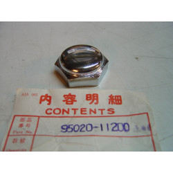 Écrou chromé de direction Honda CB125 CB200 - Réf 9502011200