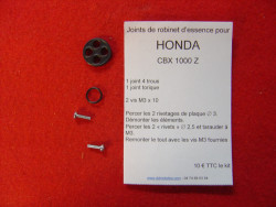 Kit  réparation pour robinet essence serti d'origine de CBX1000Z joint 4 trous