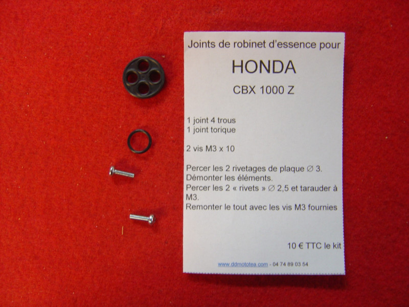 Kit réparation robinet essence Honda CBX1000Z – Joint 4 trous