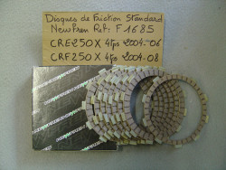 Kit disques d'embrayage Newfrein garnis de CRE250X 2004-2006 CRF250X 2004-2008