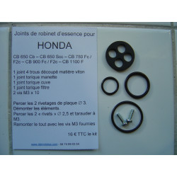 Kit réparation robinet essence Honda CB650 CB750 CB1100