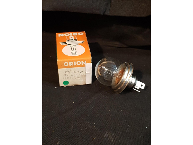 Ampoule de phare type code européen P45T, 12V 45/40W, blanche pour optique
