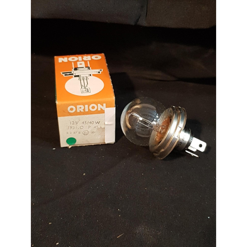 Ampoule de phare type code européen P45T, 12V 45/40W, blanche pour optique