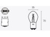 Ampoule  B35 12V/35/35W culot BA20D