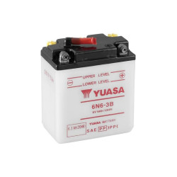 Batterie YUASA 6V Honda CB125T 6N6-3B sans acide