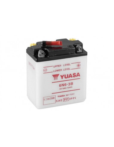 Batterie YUASA 6V CB125T livrée sans acide 6N6-3B 326N63B