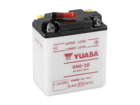 Batterie YUASA 6V Honda CB125T 6N6-3B sans acide