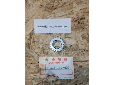 Pignon de boite de 2eme 18dts pour CB125S/S1/J, SL125K1/K2, 23441107000