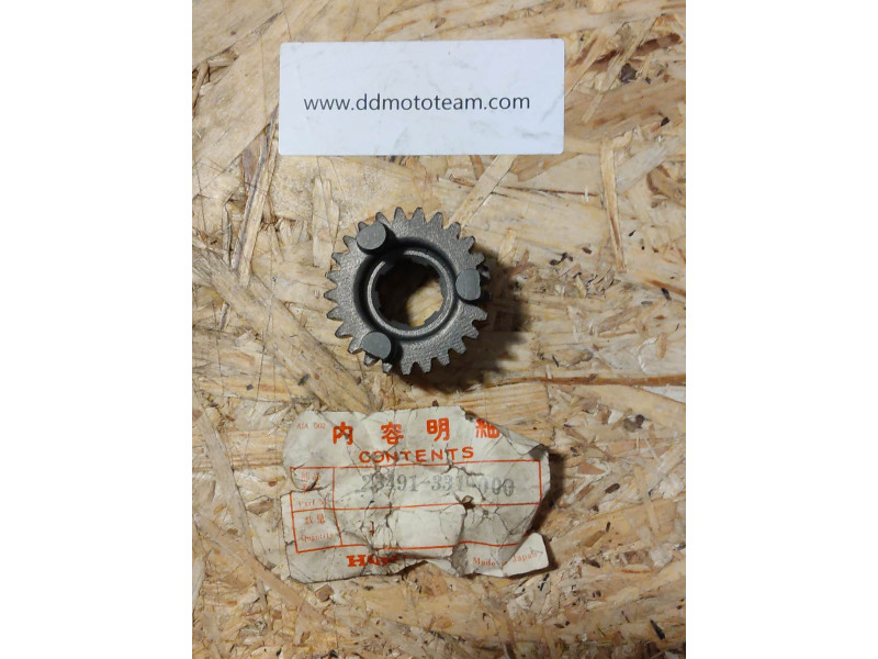 Pignon de 4eme vitesse sur l'arbre de sortie de boite,25dts pour XL125 K2/K3/K423491331000  23491-331-000
