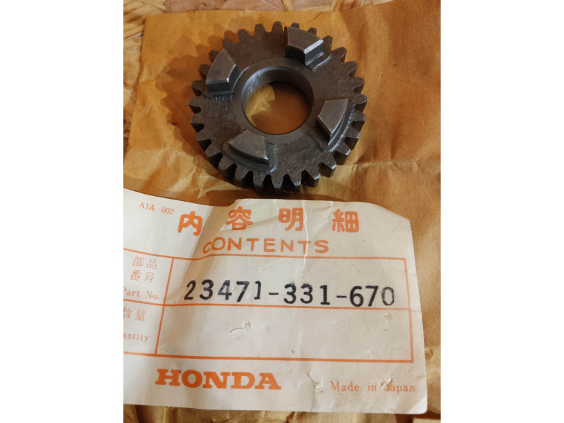 Pignon 3ème vitesse arbre sortie boîte Honda SL125 XL125