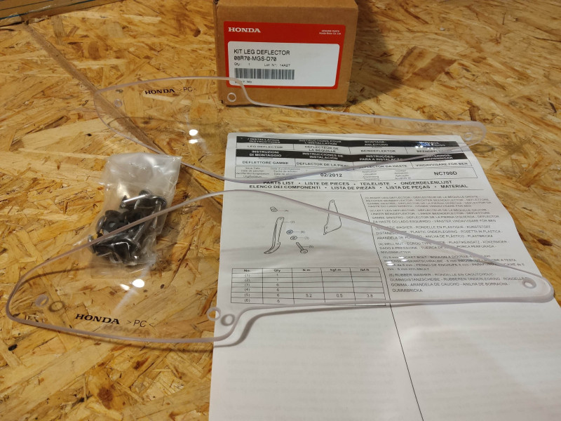 Kit Déflecteur de Jambe Honda NC700 – Réf. 08R70-MGS-D70