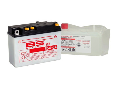 Batterie Moto Honda 6N12A-2D BS Battery / JMT + Acide