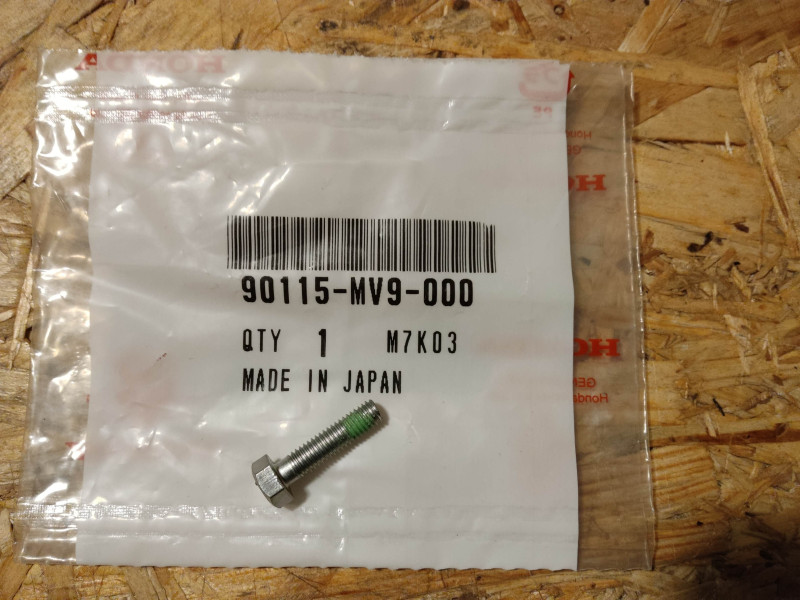 Vis Fixation Caoutchoucs Repose Pied M5x20 Honda 90115-MV9-000