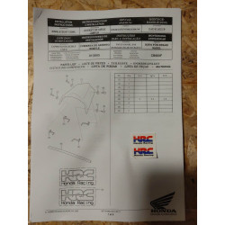 Capot de selle neuf bleu Hornet CB600F 2005 accessoire Honda 08F74-MBZ-830